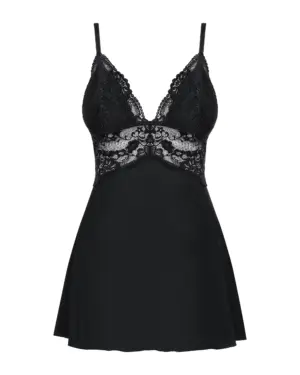 Obsessive 810-BAB-1 - Csipkés babydoll (fekete) L/XL - Image 5