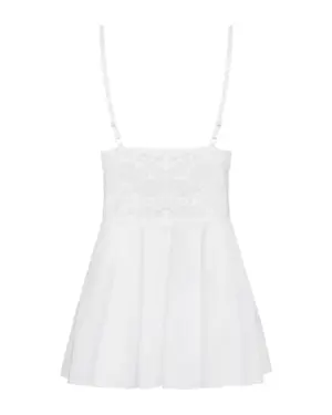 Obsessive - 810-BAB-2 - Csipkés babydoll (fehér) L/XL - Image 6