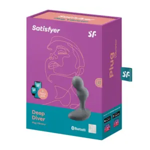 Satisfyer Deep Diver - Okos, akkus, anál vibrátor (szürke) - Image 5