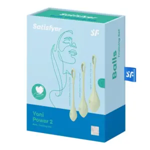 Satisfyer Yoni Power 2 - Gésagolyó szett - zöld (3 részes) - Image 4