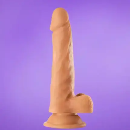 Max&Co Zane - Letapasztható realisztikus dildó herékkel (19,5 cm)