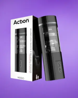 Action Viggo - Rezgő,szívó-toló maszturbátor