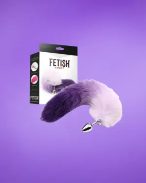Fetish Addict Fox Tail - Anál dildó rókafarokkal (lila)