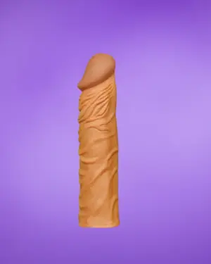 Lovetoy Pleasure X-Tender 2" - Péniszköpeny (barna)