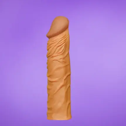 Lovetoy Pleasure X-Tender 2" - Péniszköpeny (barna)