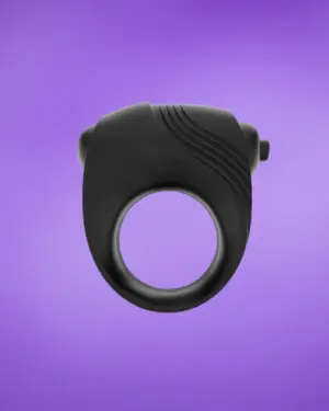 Latetobed Romeri - Vibrációs péniszgyűrű (fekete)
