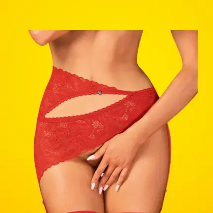 Obsessive Atenica - Harisnyakötő (piros)