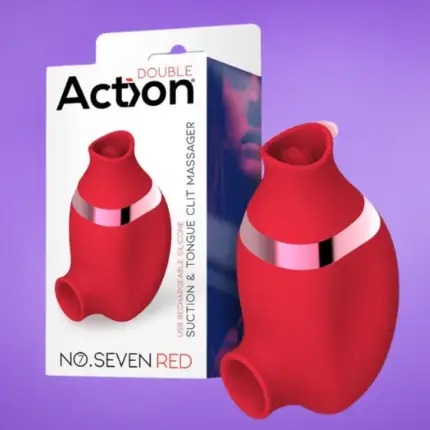 Actixon Nr.7 - Akkus,orális csiklóizgató vibrátor (piros)