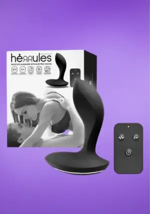 Intoyou Herrules - Távirányítós,elektro sokkolós prosztata vibrátor (fekete)
