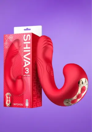 Intoyou Shiva - Akkus csiklóizgató vibrátor (piros)