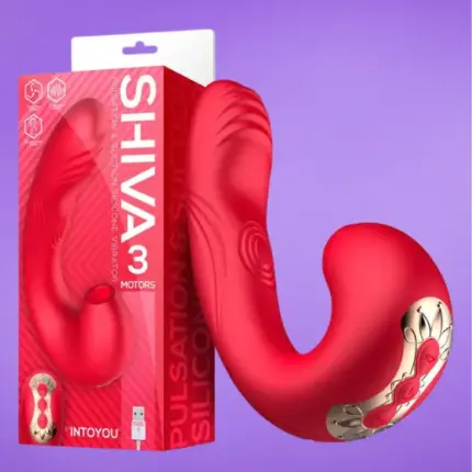 Intoyou Shiva - Akkus csiklóizgató vibrátor (piros)