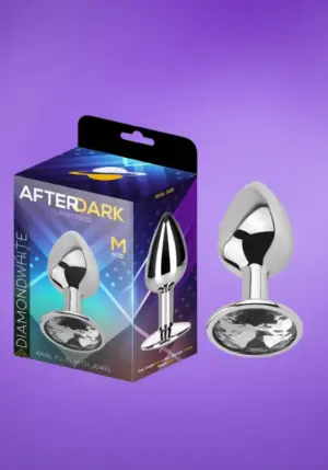 Afterdark - Análdugó ezüst kővel M