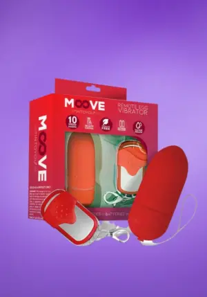 Moove Remote Mini Egg - Vibrációs tojás (piros)