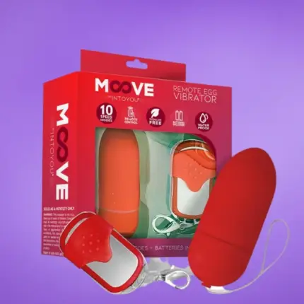 Moove Remote Mini Egg - Vibrációs tojás (piros)