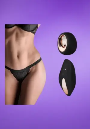 Pantyrebel - Akkus, rádiós vibrációs tanga (fekete)