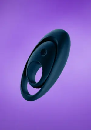 Satisfyer Glorious Duo - Akkus, vízálló,vibrációs péniszgyűrű (kék)