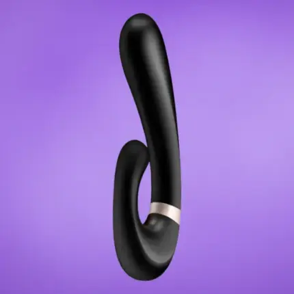 Satisfyer Heat Wave - Okos, melegítő, karos vibrátor (fekete)