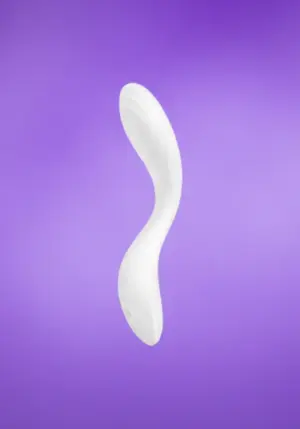 Satisfyer Rrrolling - Akkus, mozgó golyós G-pont vibrátor (fehér)