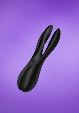 Satisfyer Threesome 2 - Akkus háromfejű vibrátor (fekete)