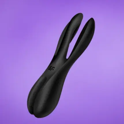 Satisfyer Threesome 2 - Akkus háromfejű vibrátor (fekete)