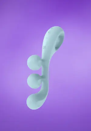 Satisfyer Tri Ball 2 - Akkus, multifunkciós vibrátor (menta)
