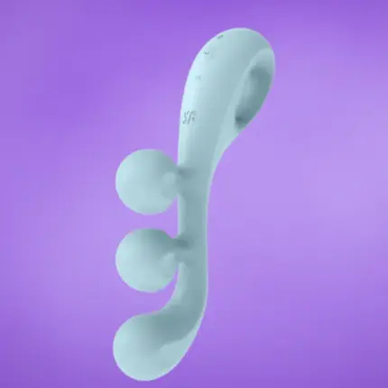 Satisfyer Tri Ball 2 - Akkus, multifunkciós vibrátor (menta)