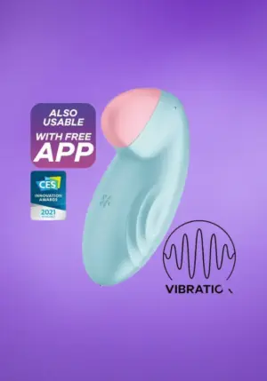 Satisfyer Tropical Tip - Okos, akkus csiklóvibrátor (kék)