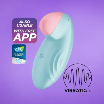 Satisfyer Tropical Tip - Okos, akkus csiklóvibrátor (kék)