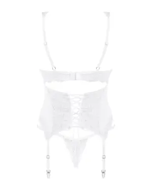 Obsessive Amor Blanco - Fehér fűző bugyival - Image 6