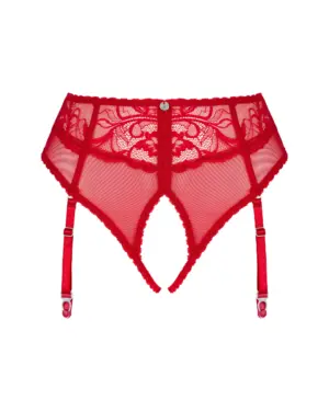 Obsessive Dagmarie - Nyitott harisnyakötő (piros) - Image 5
