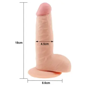 Lovetoy 7,5" - Ultra puha dildó (18 cm) - Image 5