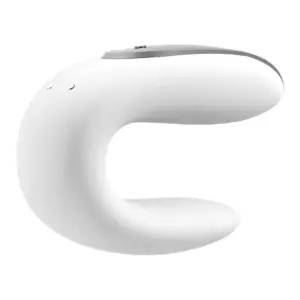 Satisfyer Double Fun - Okos, akkus, vízálló, rádiós párvibrátor (lila) - Image 3