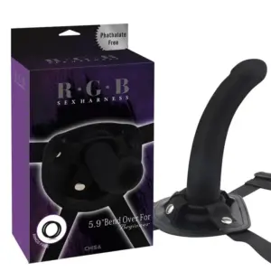 Chisa Rgb 5,9" - Felcsatolható dildó (fekete) - Image 4