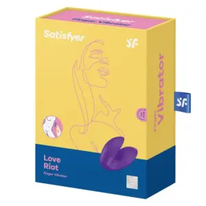 Satisfyer Love Riot - Akkus, vízálló ujjvibrátor (lila) - Image 5