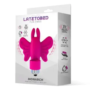 Latetobed Monarch - Pillangós ujjvibrátor (pink) - Image 3