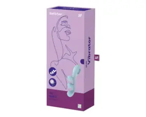Satisfyer Tri Ball 2 - Akkus, multifunkciós vibrátor (menta) - Image 6