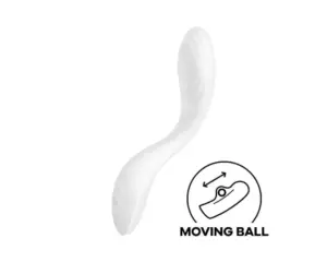 Satisfyer Rrrolling - Akkus, mozgó golyós G-pont vibrátor (fehér) - Image 2
