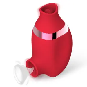 Actixon Nr.7 - Akkus,orális csiklóizgató vibrátor (piros) - Image 2