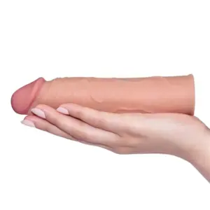 Lovetoy Pleasure X-Tender 1" - Péniszköpeny (natúr) - Image 2