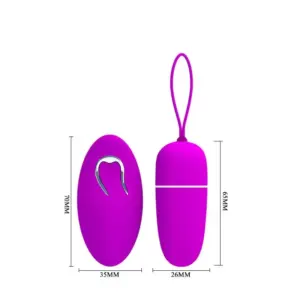 Pretty Love Bradley - Vibrációs tojás (lila) - Image 10