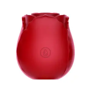 Ünihörn Redrose - Akkus rózsa alakú csiklóizgató (piros) - Image 3