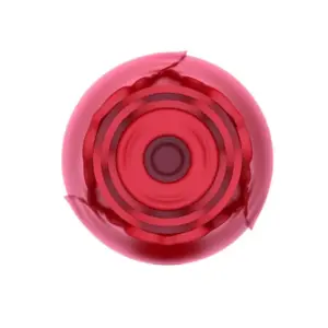 Ünihörn Redrose - Akkus rózsa alakú csiklóizgató (piros) - Image 6