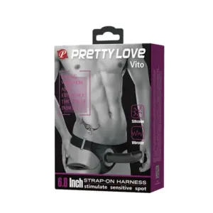 Pretty Love Vito - Rezgős felcsatolható dildó - Image 7