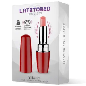 Latetobed Viblips - Rúzsvibrátor (piros) - Image 3