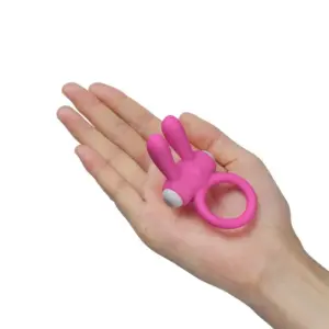 Lovetoy - Nyuszis vibrációs péniszgyűrű (rózsaszín) - Image 2