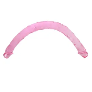 LyBaile Double Dong - kétvégű, élethű dildó - 44,5 cm (rózsaszín) - Image 3