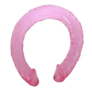 LyBaile Double Dong - kétvégű, élethű dildó - 44,5 cm (rózsaszín) - Image 2