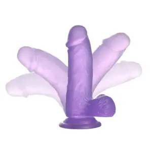 Lovetoy Jelly Studs 6" - Zselés dildó (lila) -15cm - Image 3