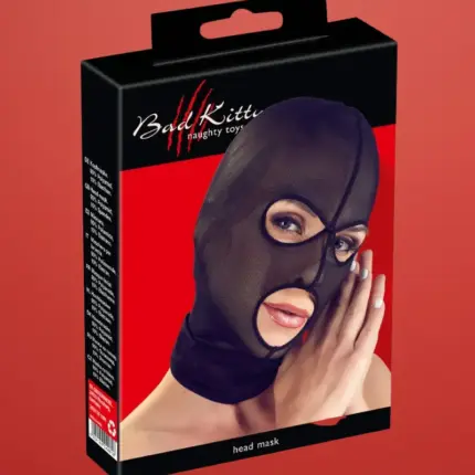 Bad Kitty - Hálós fejmaszk (fekete)