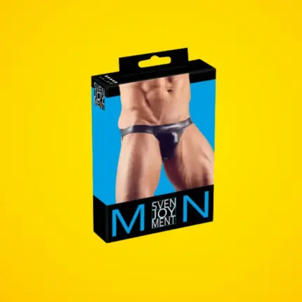 Fényes minimál alsó férfiaknak (fekete) L